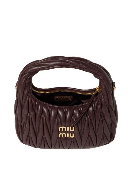 Borsa hobo Wander in nappa matelassé MIU MIU | 5BC125V-OOYAN88F0NBL